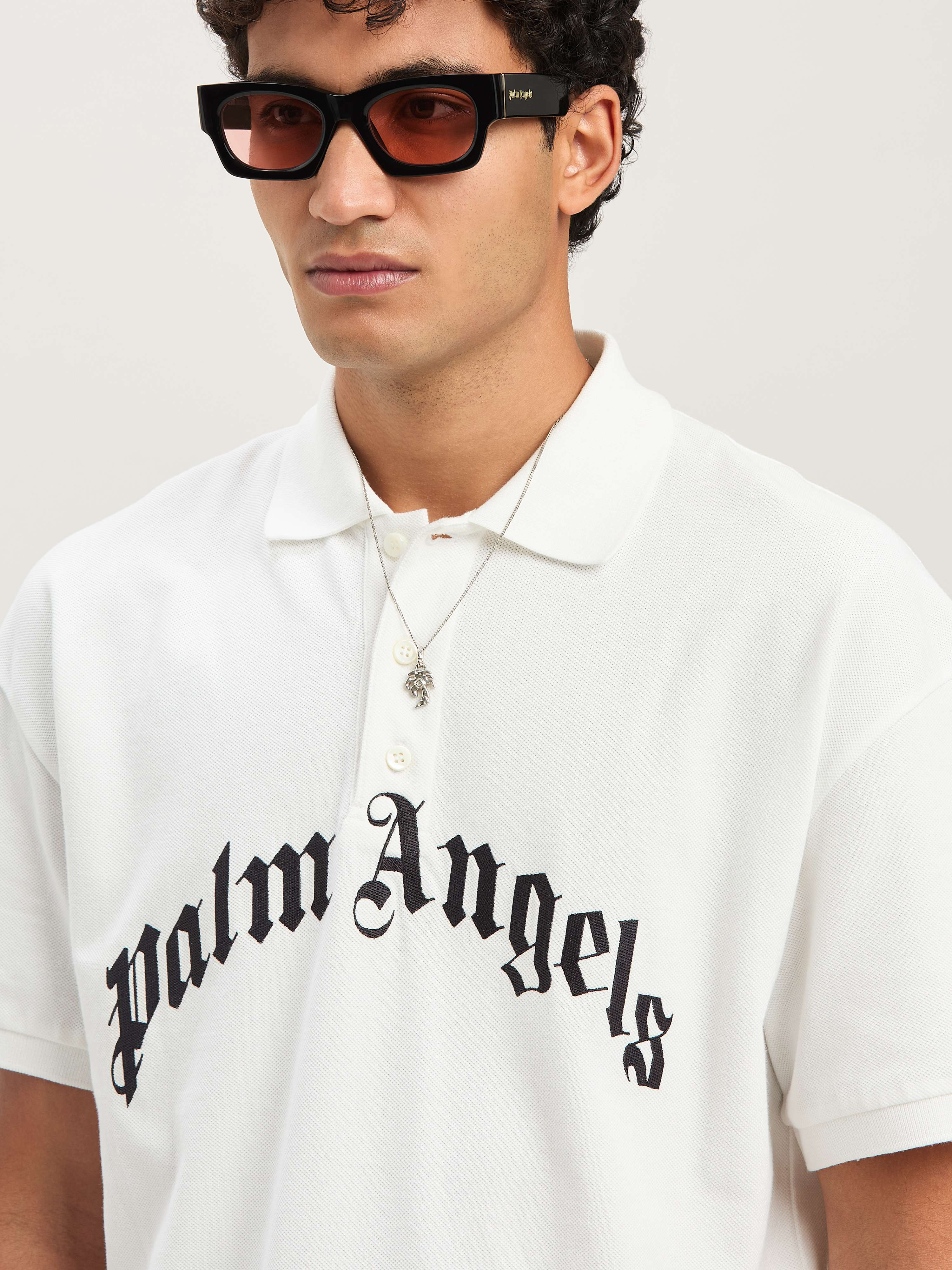 Curved Logo polo shirt - 6