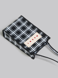 ★MARNI★ Mini Jacquard Check Shoulder Bag Black White SBMQ0 Marni Mini jacquard shoulder bag - Black/White | Garmentory