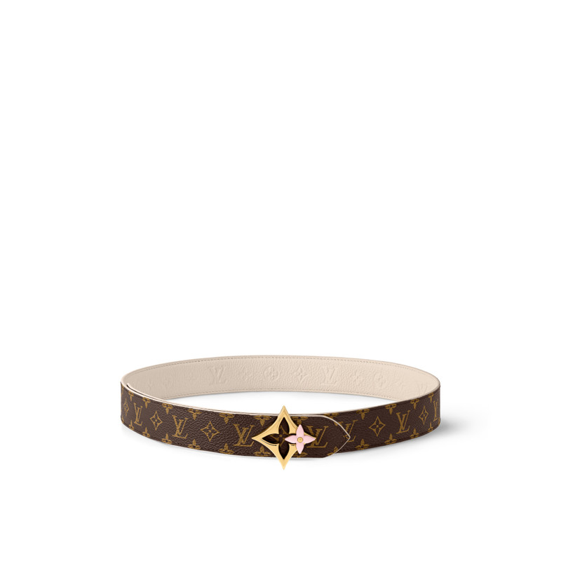 LV Flowergram Enamel 30mm Reversible Belt 3