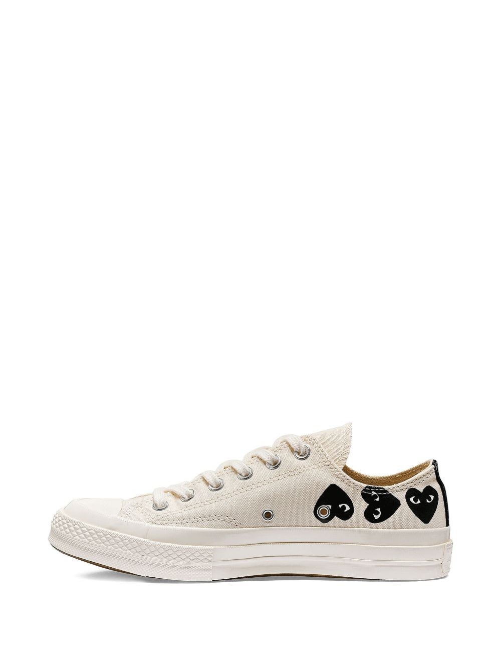 heart-print low-top sneakers - 2