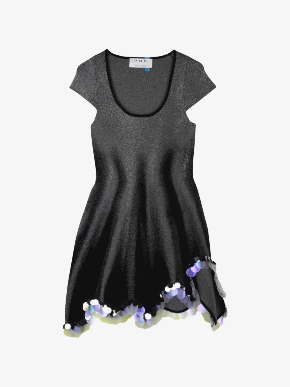 Zingel Flaslight sequin-embellished wavy-hem mini dress - 1