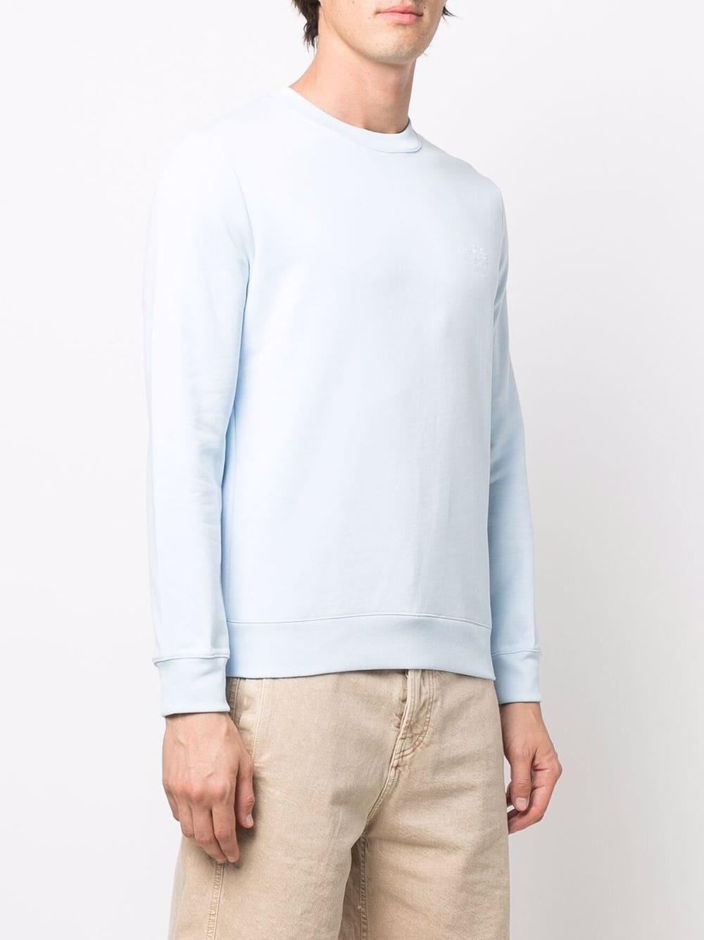 logo-print cotton sweatshirt - 6