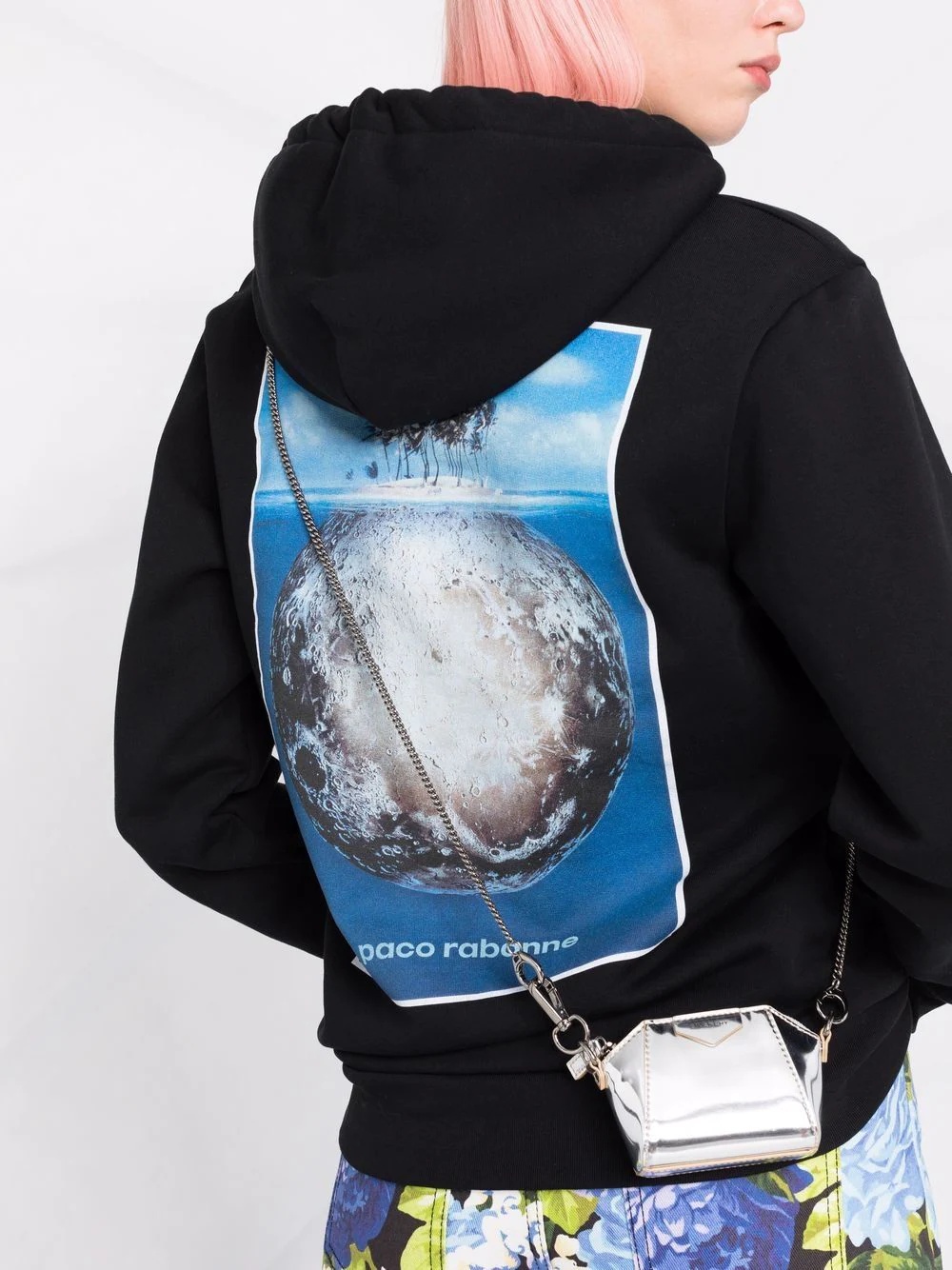 chest logo-print hoodie - 3