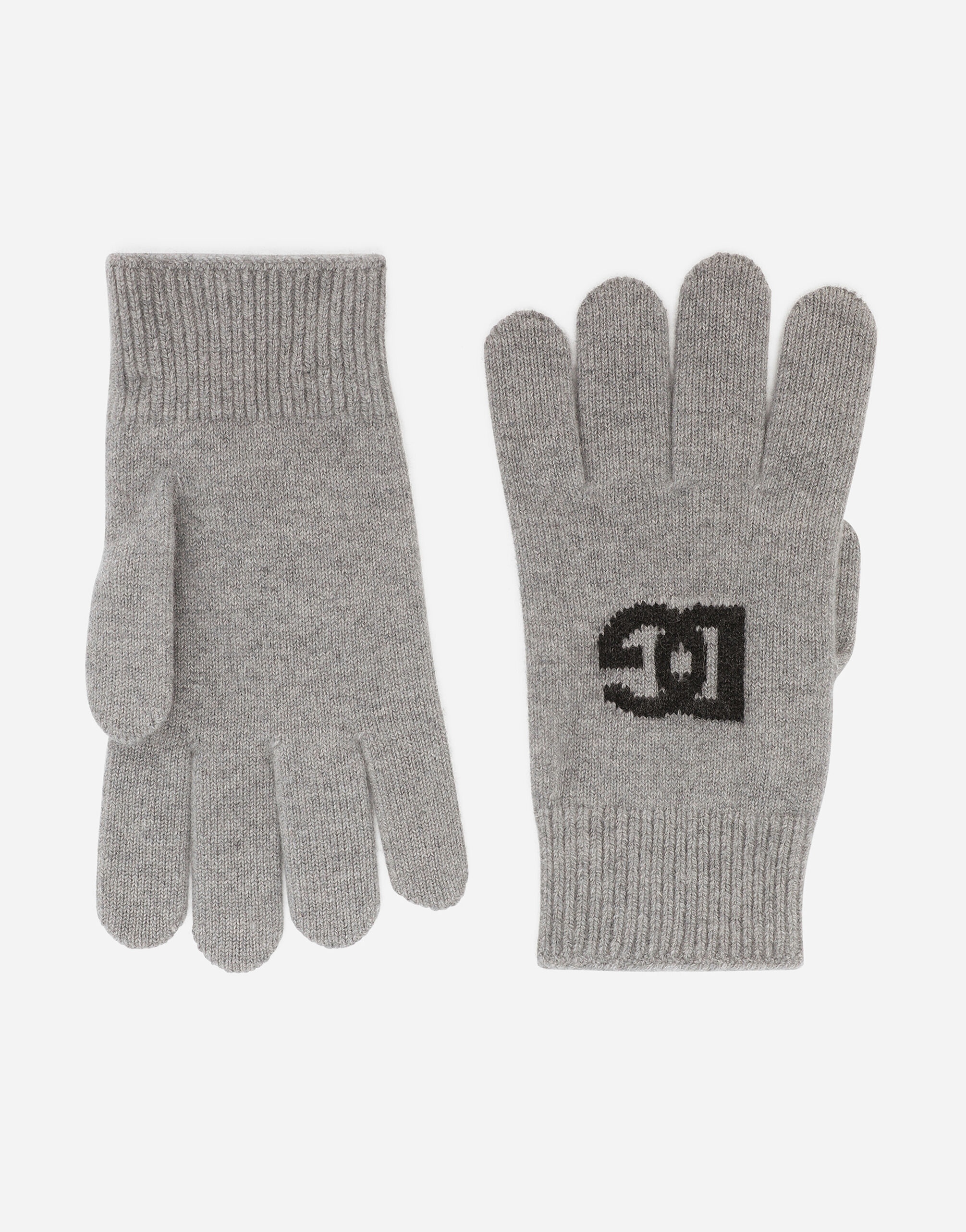 Cashmere gloves with DG logo - 2