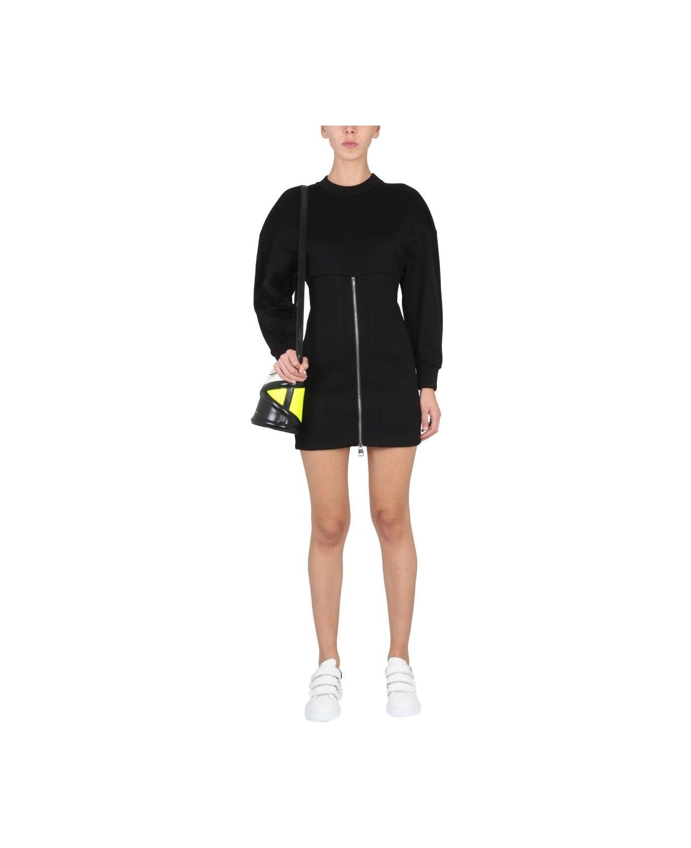 Zipped Long Sleeved Dress - 3