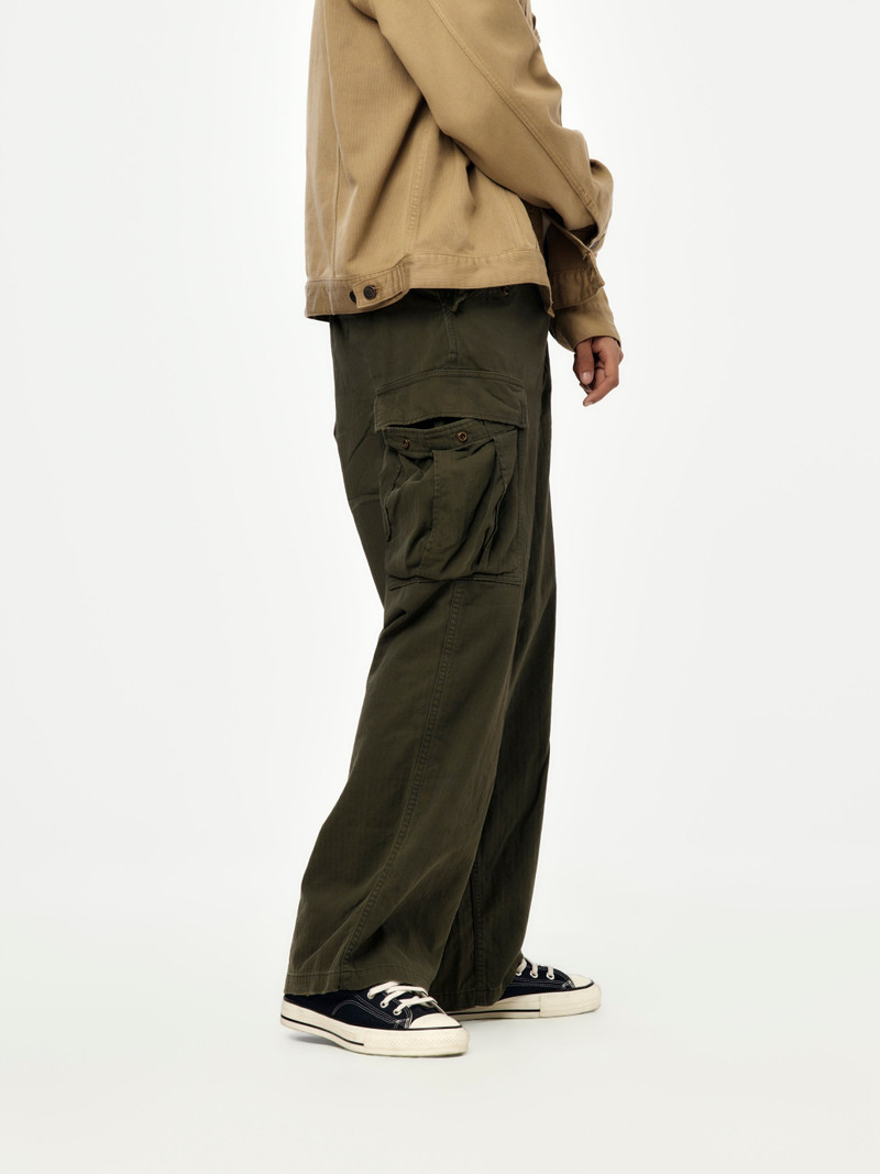 A.PRESSE VINTAGE US ARMY M-51 FIELD PANTS (OLIVE) (SIS) outlook