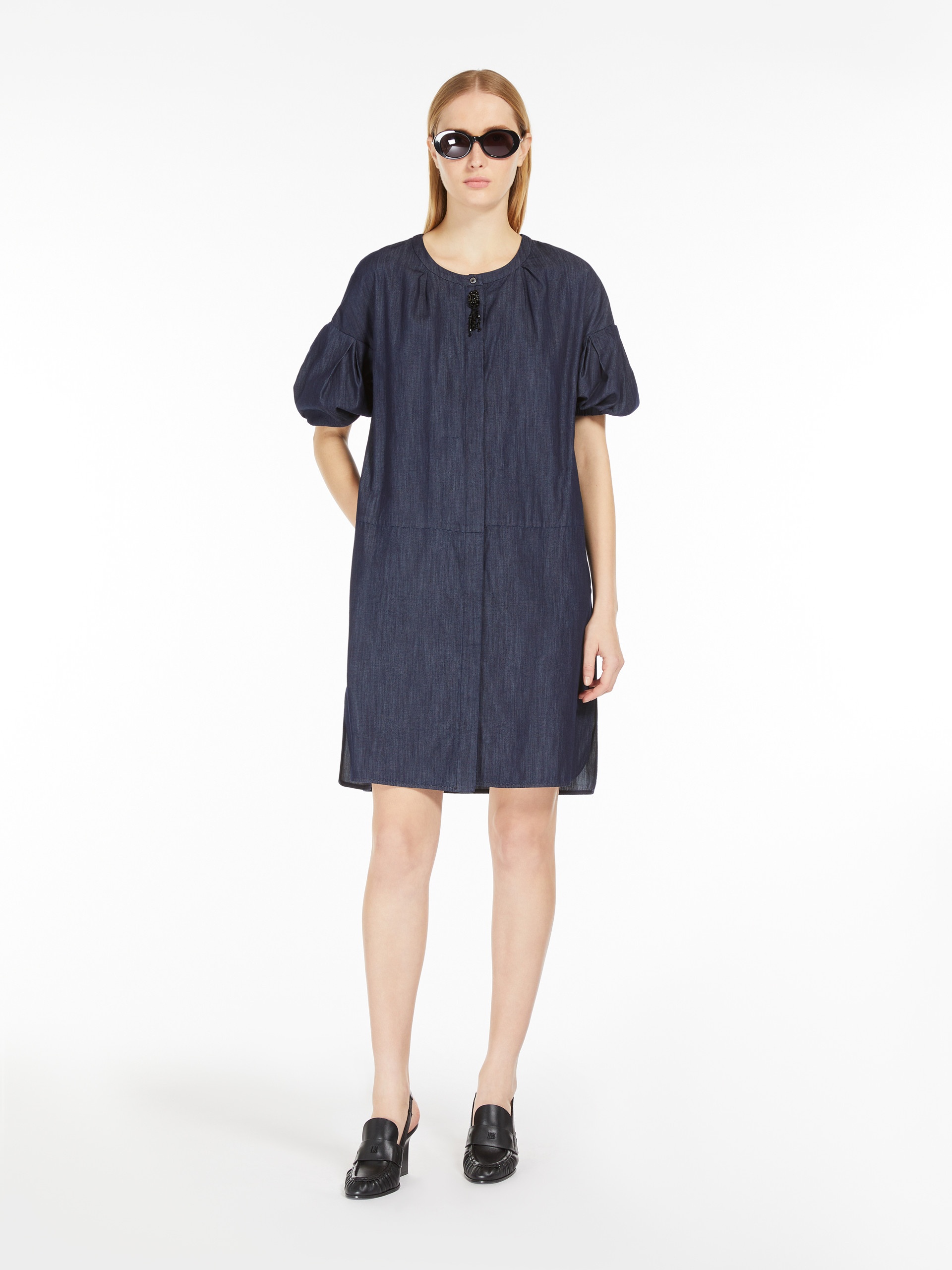 MERINGA Short, lightweight denim dress - 2