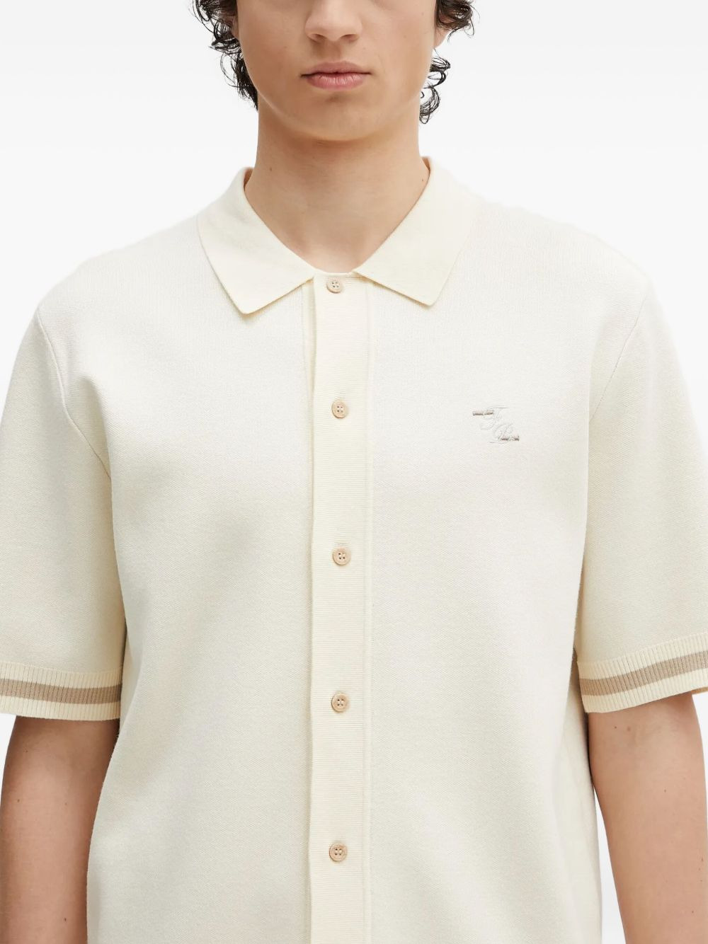 knitted polo shirt - 5