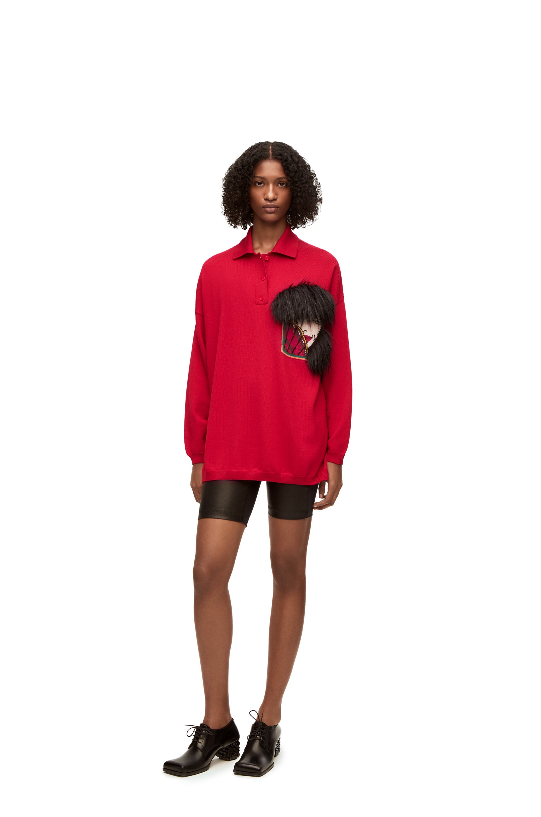 Witch of the Waste polo sweater in wool - 2