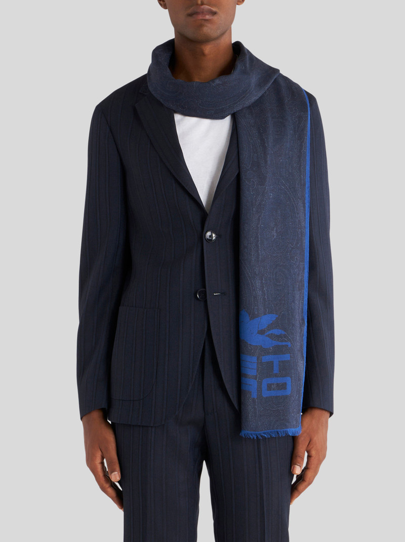 Etro PAISLEY SCARF WITH ETRO CUBE LOGO outlook