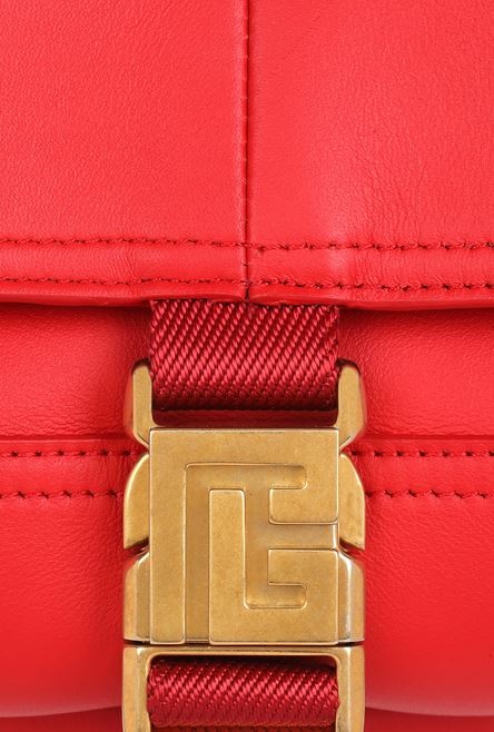 Red leather and suede Major bag - 7