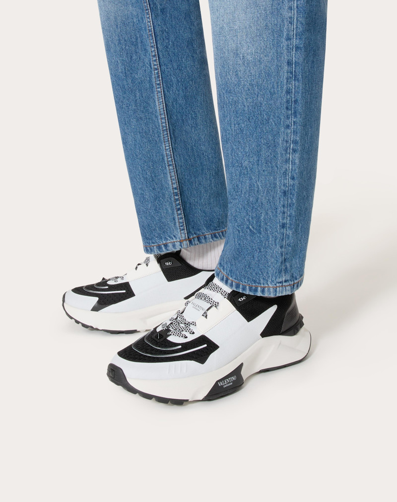 Valentino TRUE ACT LOW TOP SNEAKER IN MESH AND RUBBERIZED FABRIC outlook