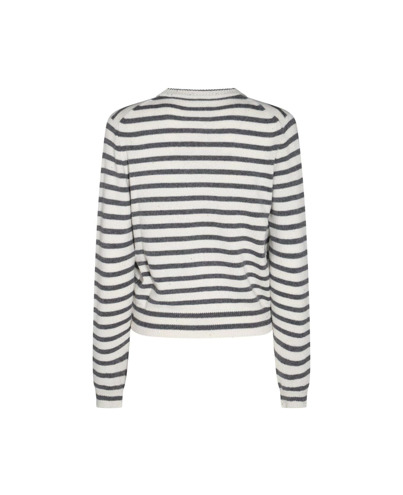 Striped Crewneck Sweater - 2