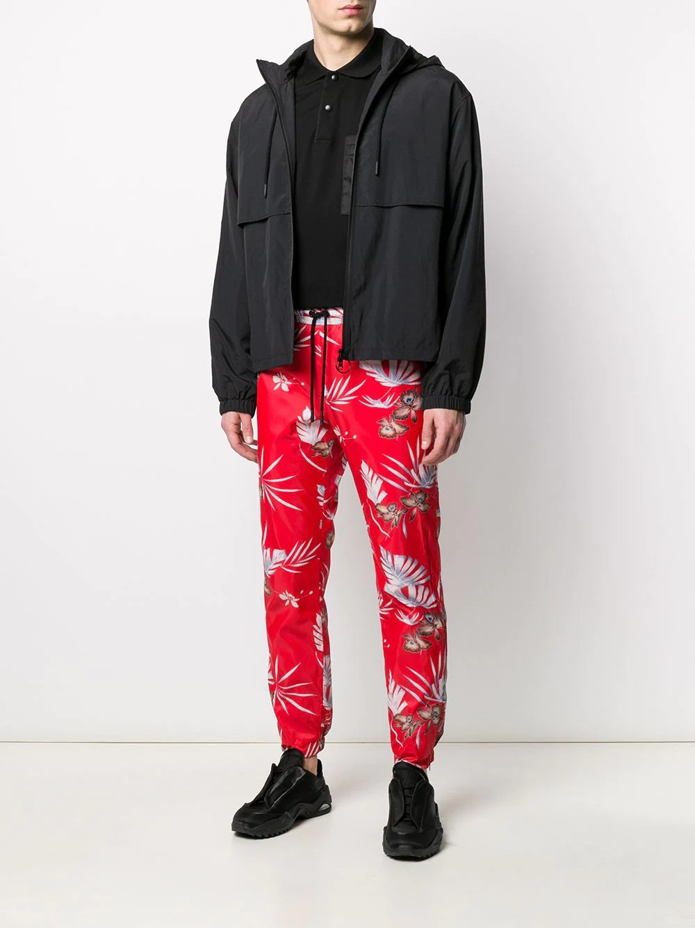 drawstring hooded jacket - 3