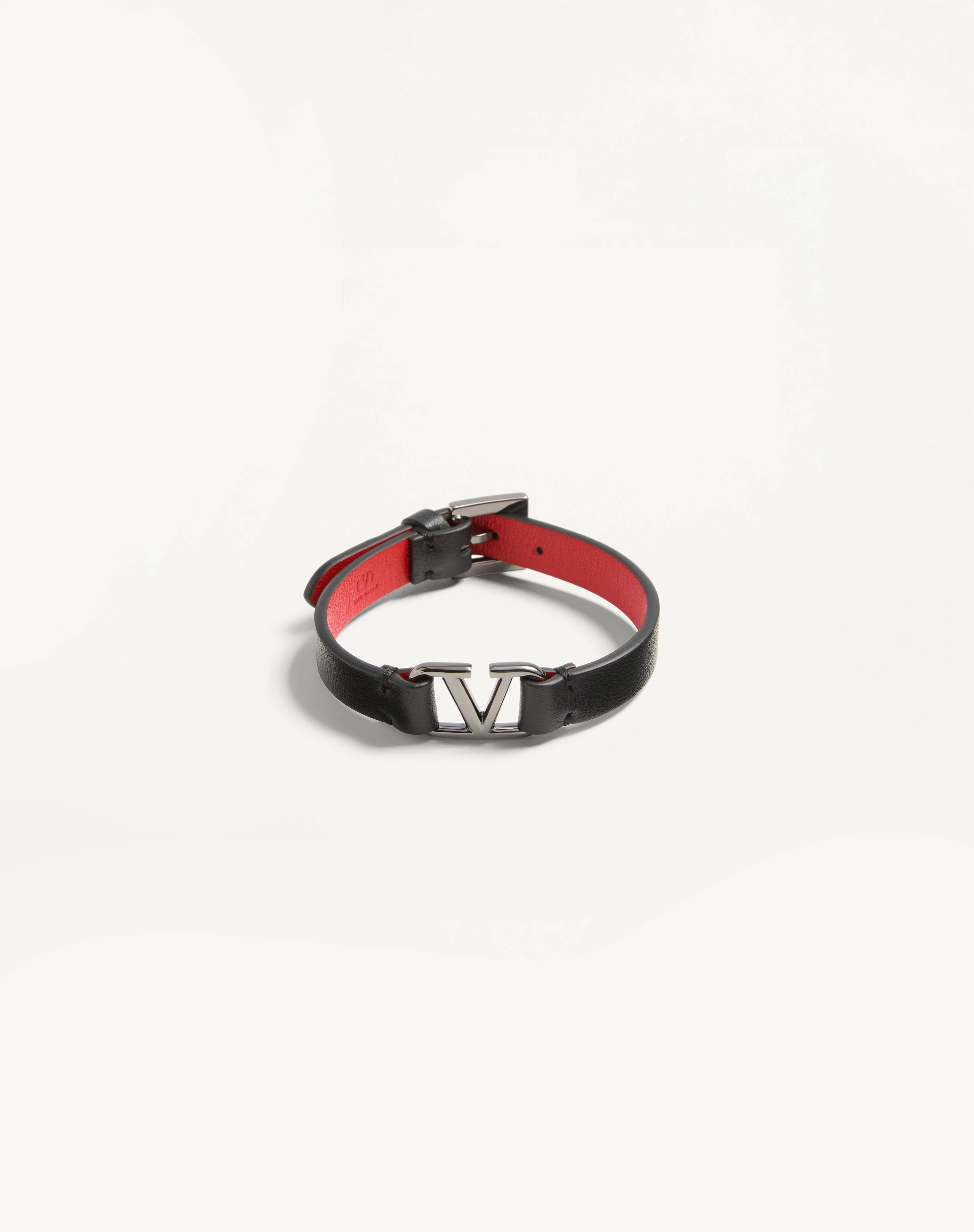 VLOGO SIGNATURE LEATHER BRACELET - 1