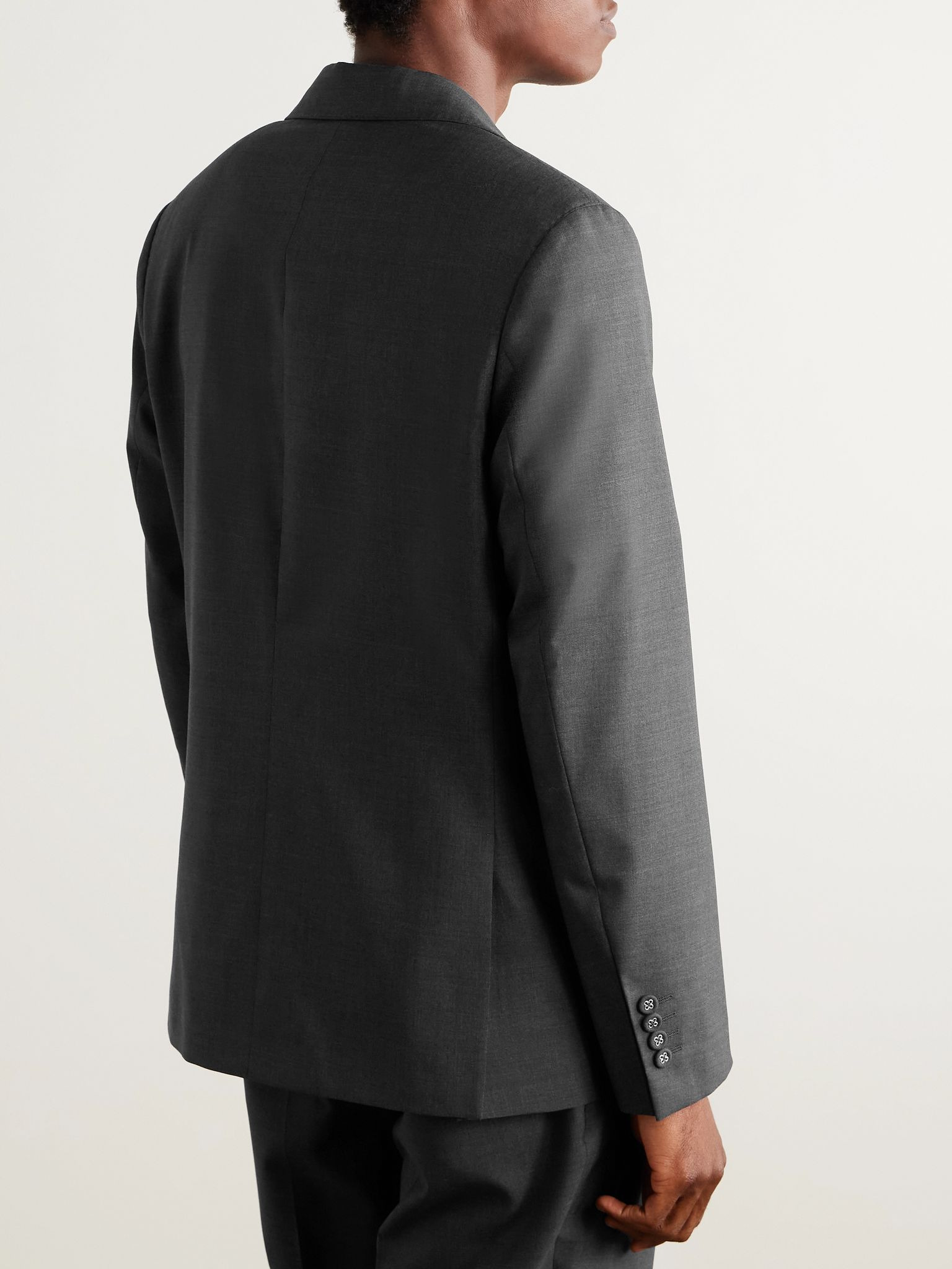 Arthus Virgin Wool Blazer Gray - 4