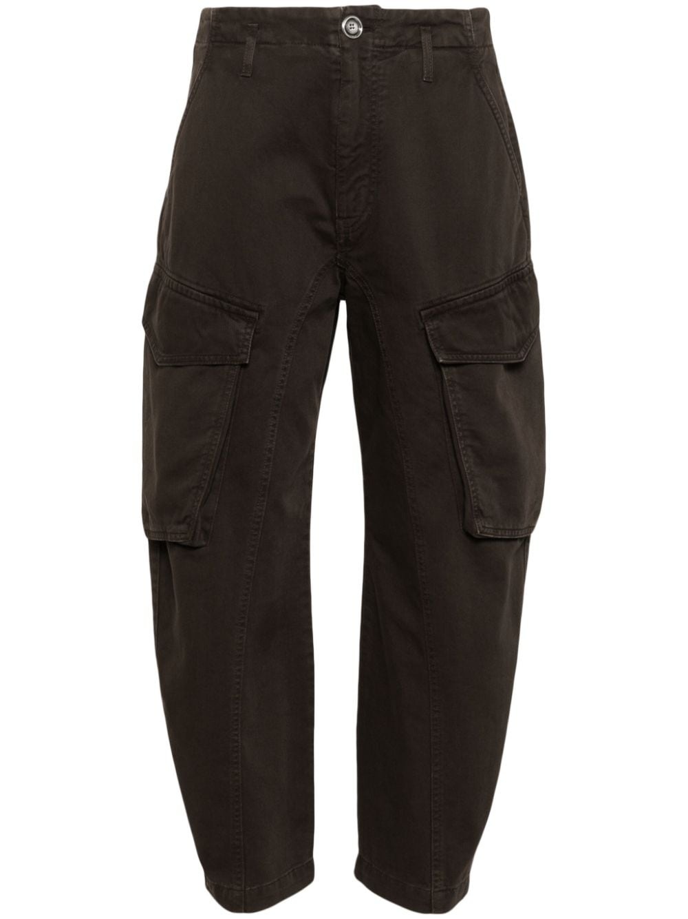 mid-rise tapered cargo trousers - 1