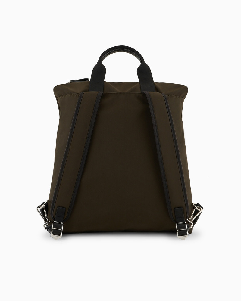 ASV CONVERTIBLE SHOPPER BAG IN NYLON AND PEBBLED LEATHER 3