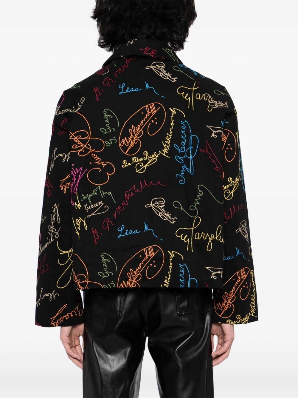 signature scrawl jacket - 4