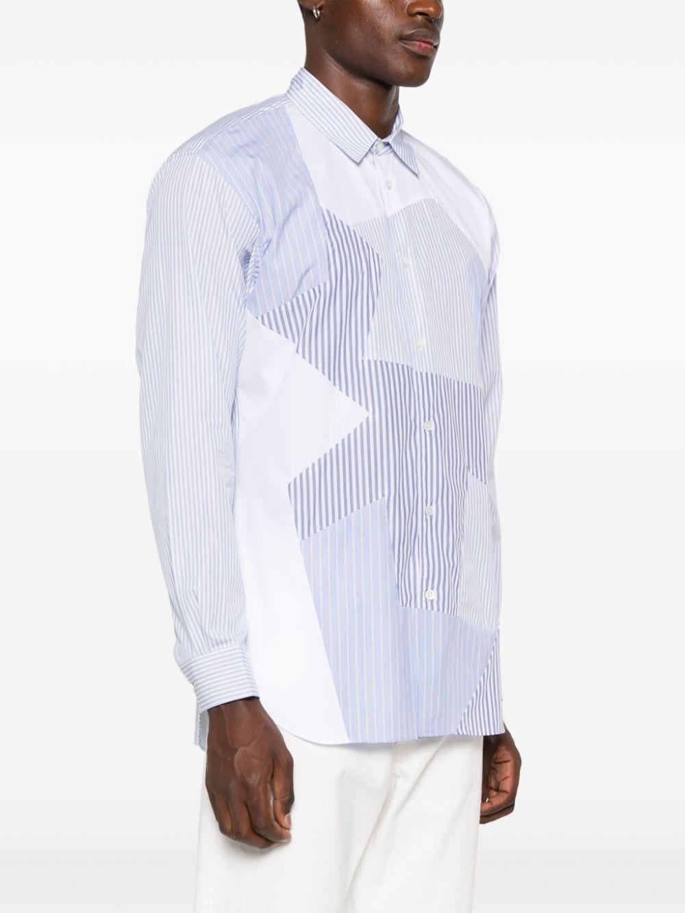 patchwork shirt - 3
