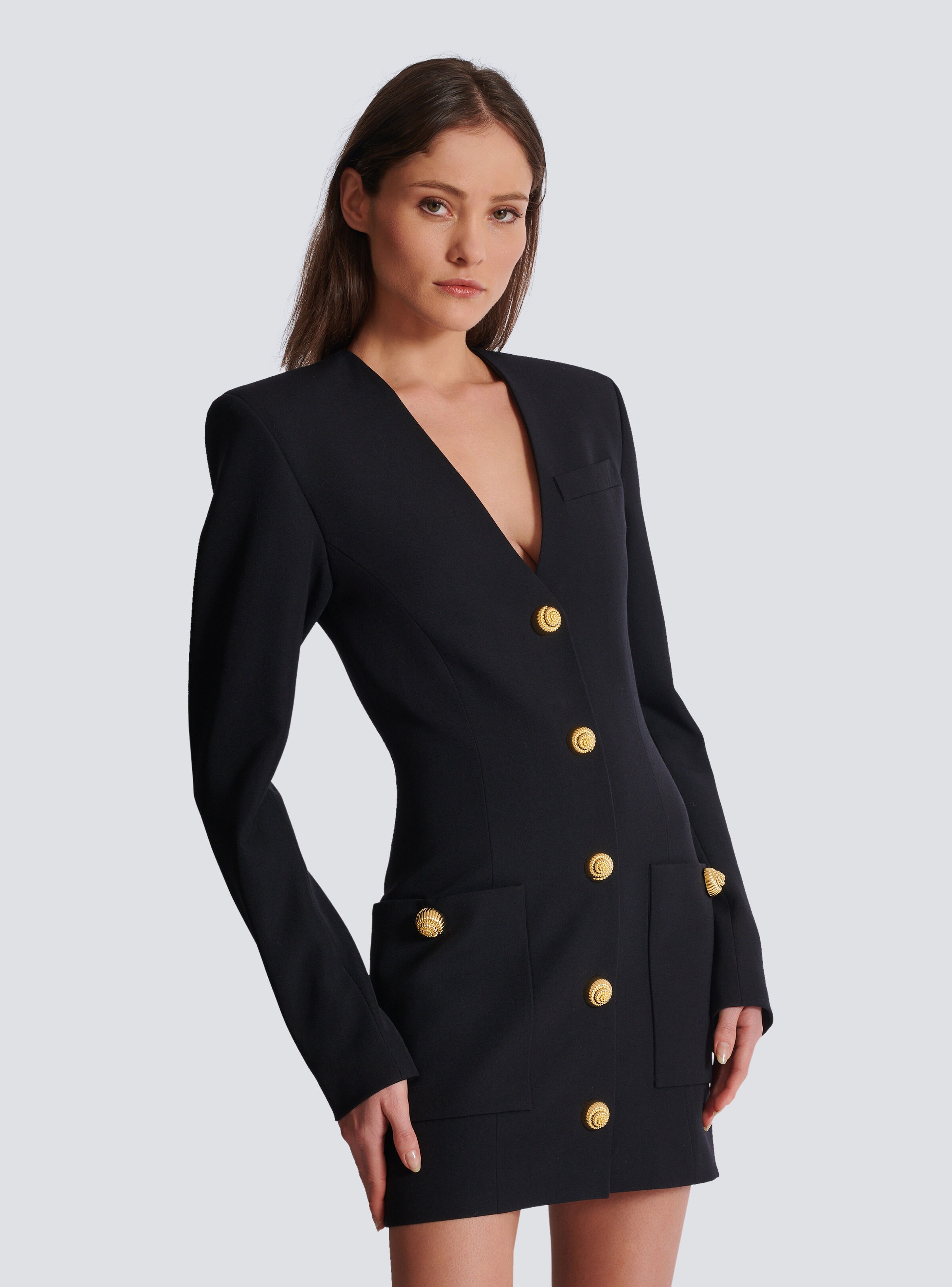 Short fitted button dress - 7