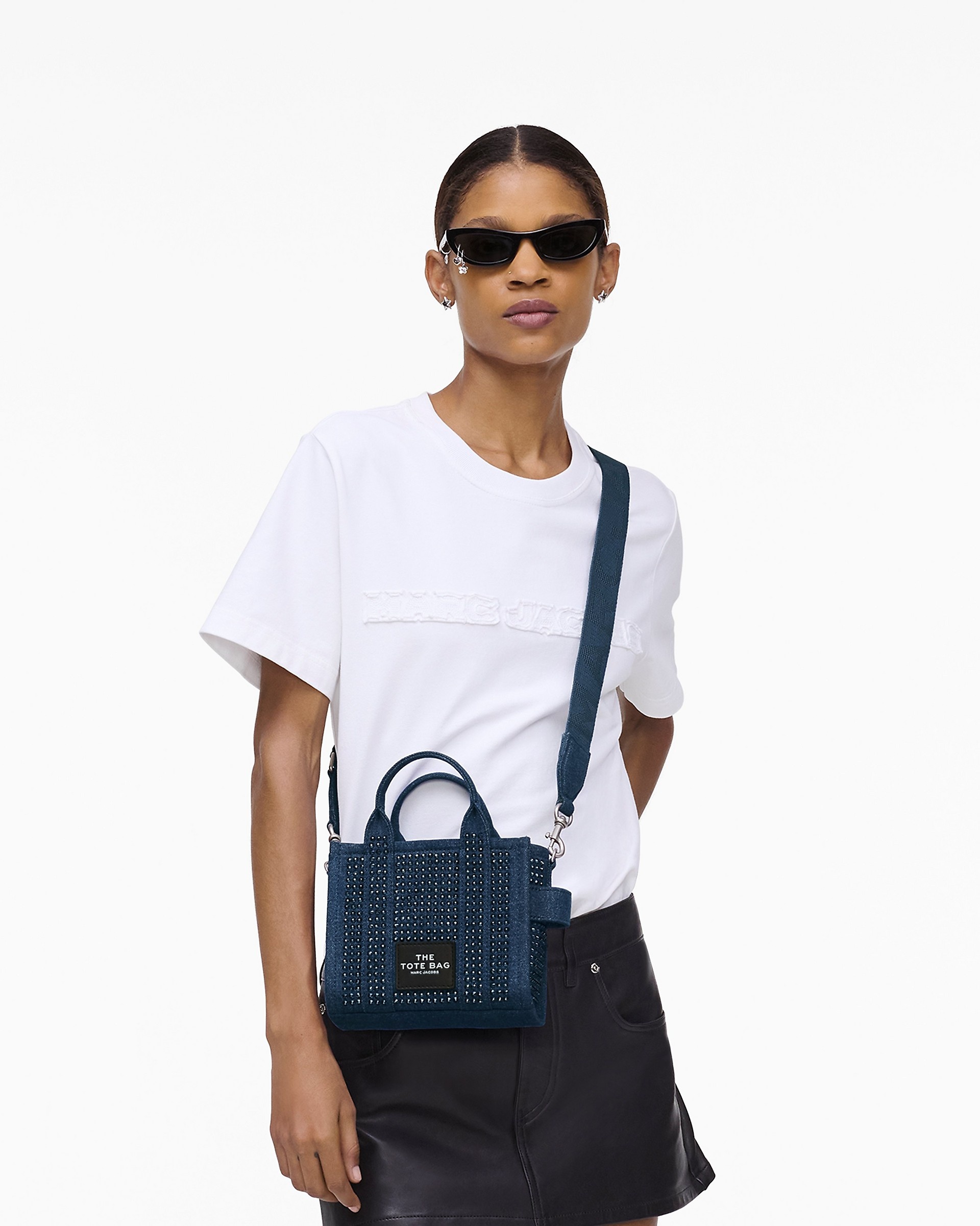 THE CRYSTAL DENIM CROSSBODY TOTE BAG - 2