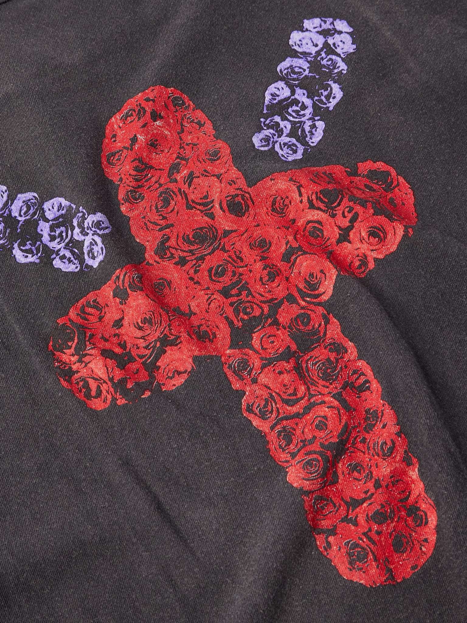 + Born X Raised Clown Distressed Printed Cotton-Jersey T-Shirt - 3