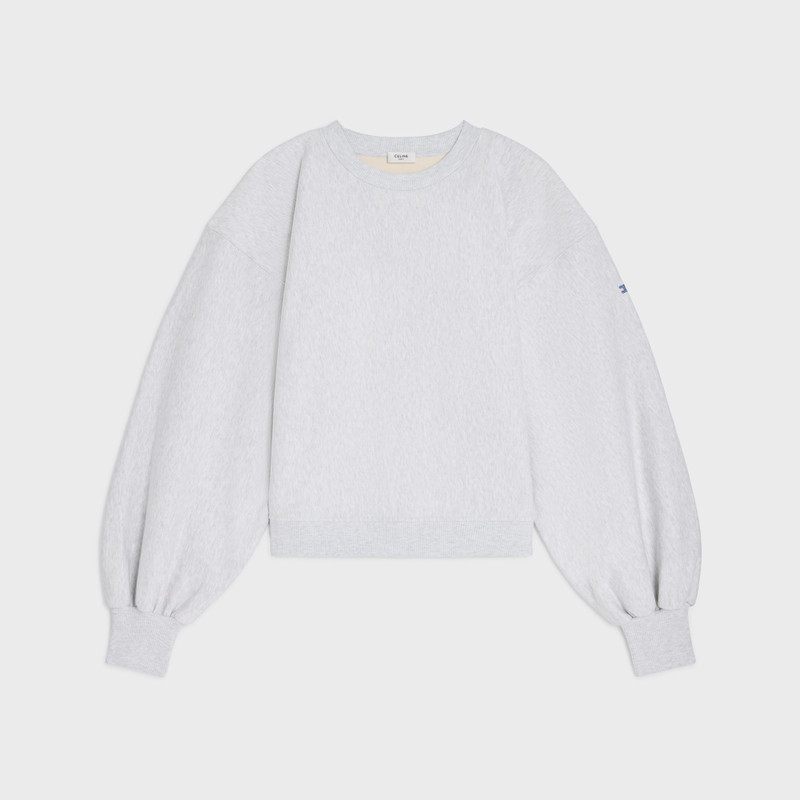 oversized crewneck sweater IN cotton fleece 1