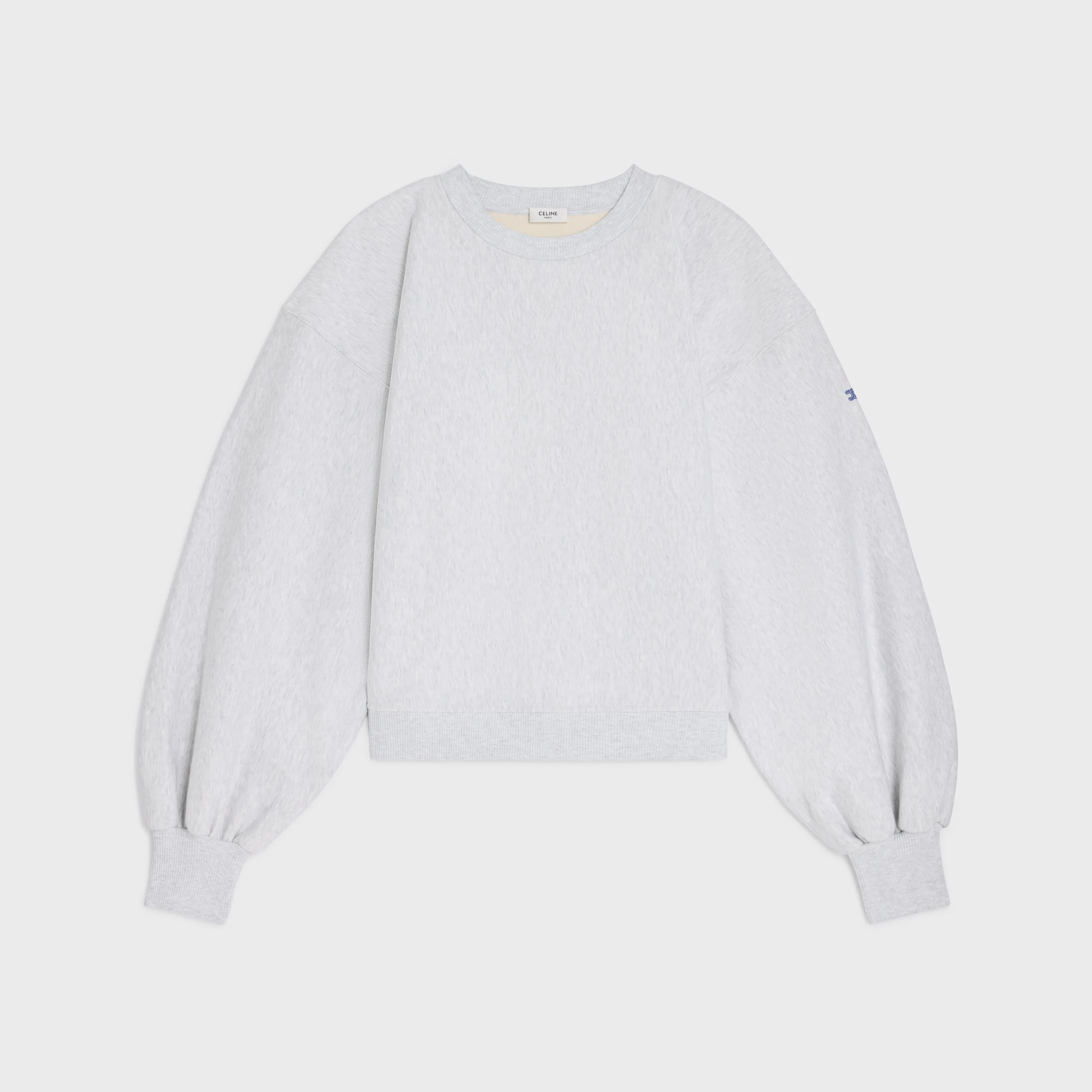 oversized crewneck sweater IN cotton fleece - 1