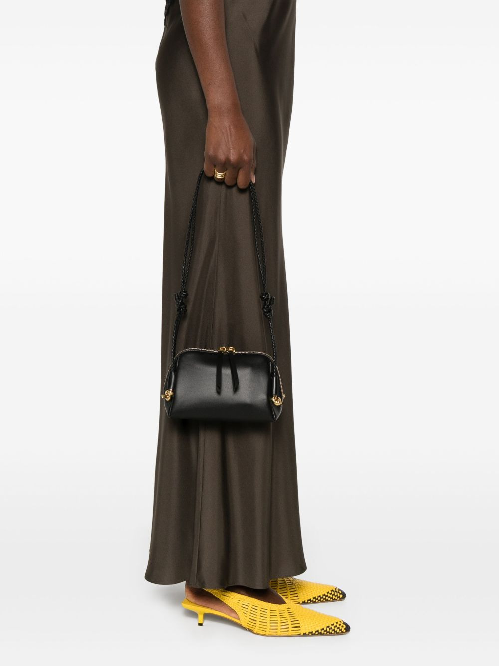 Bottega Veneta Women Concert Leather Clutch - 5