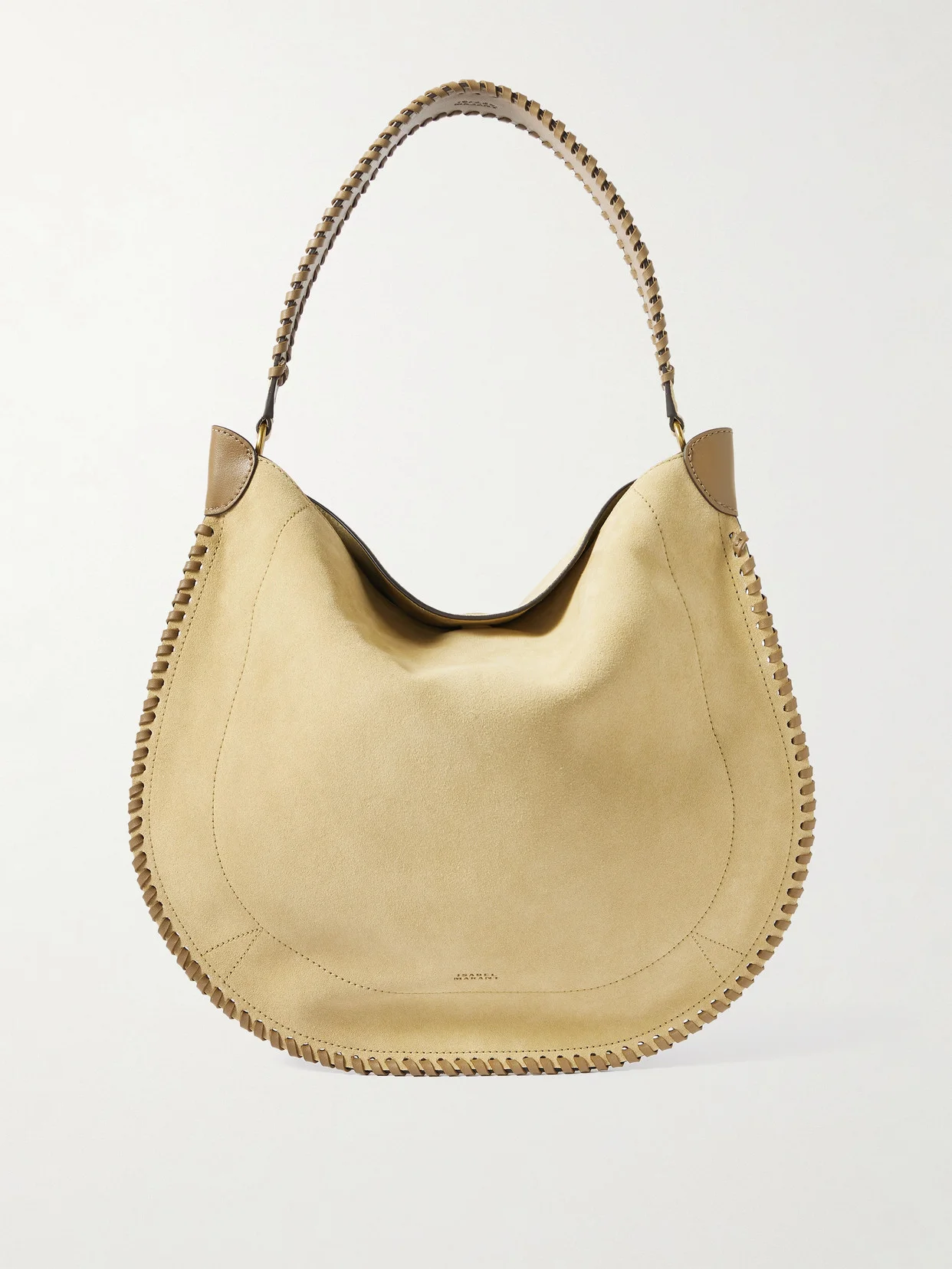 Oskan Braided Leather-trimmed Suede Tote - 1