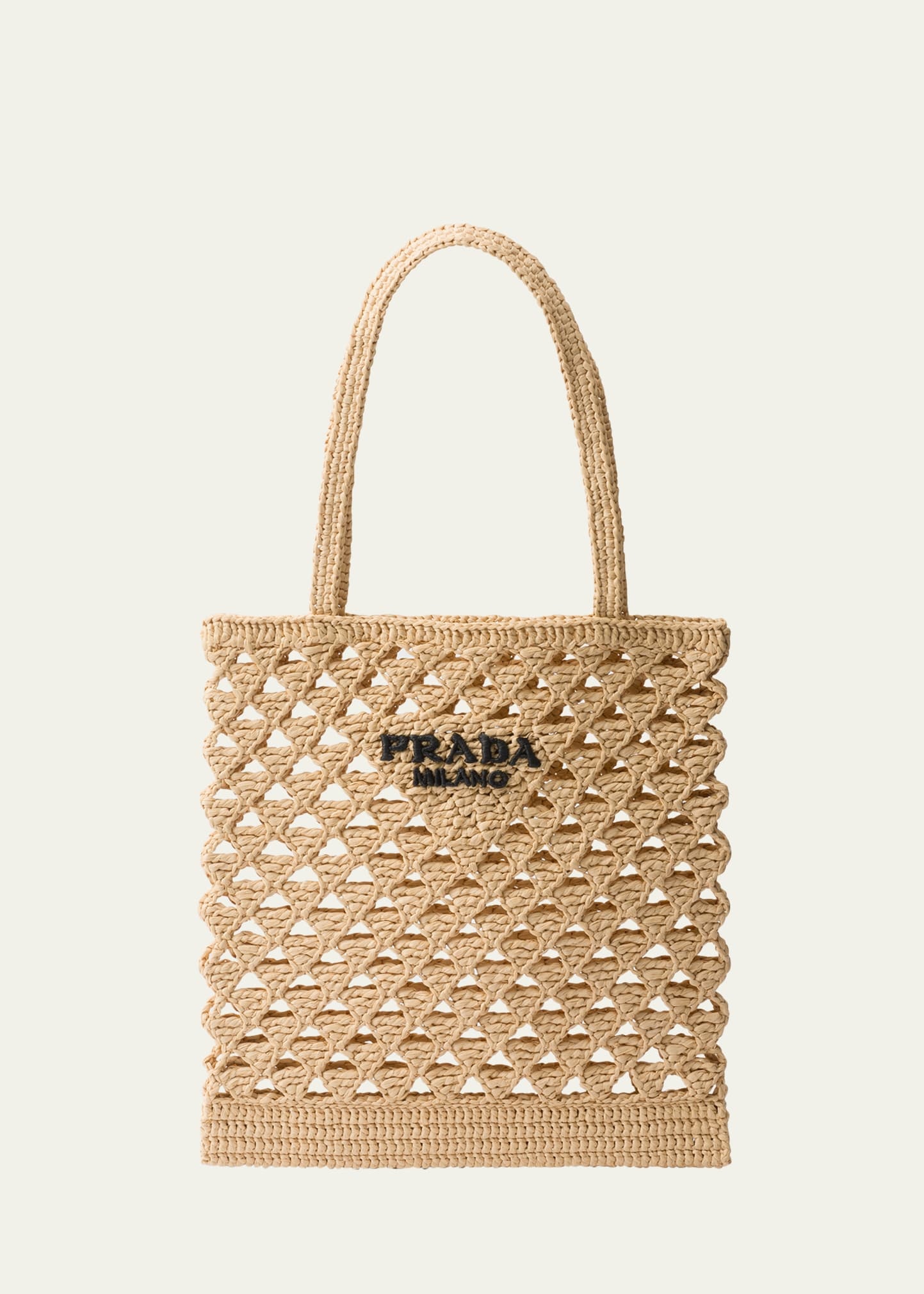 Logo Crochet Tote Bag - 1