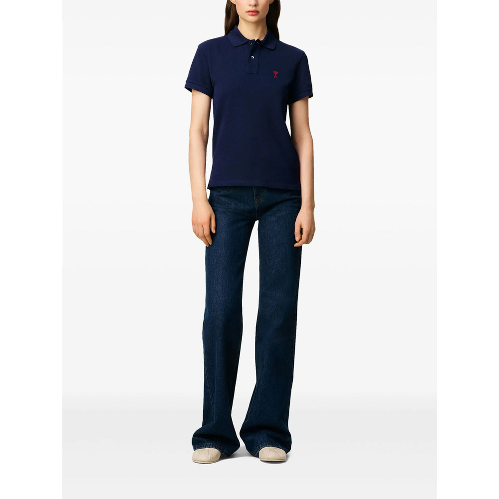 Ami Paris Blue Tops - Polo Tops Women - 4