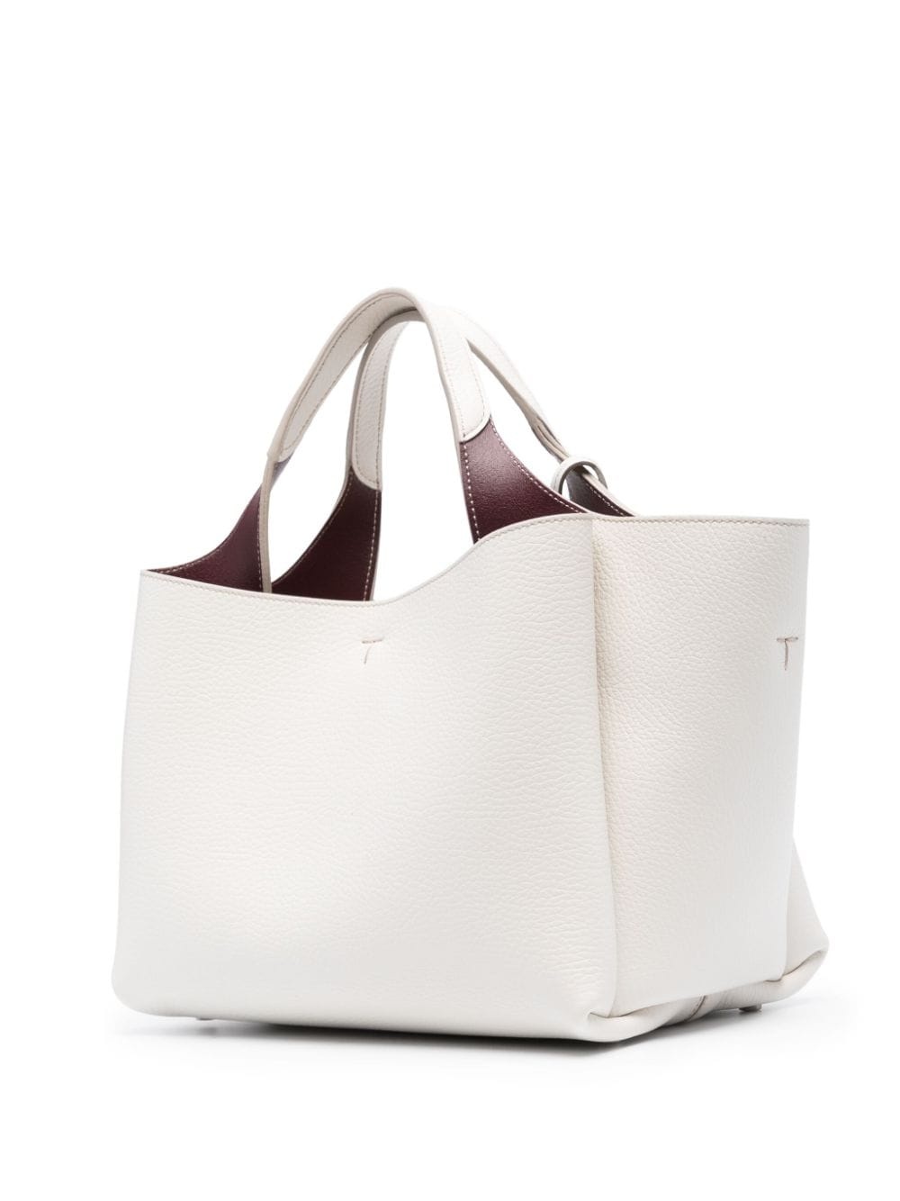 mini leather tote bag - 3