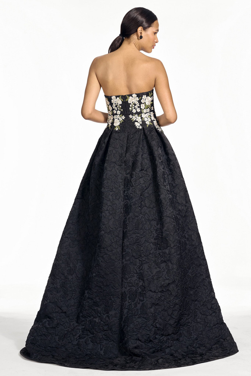 EMBROIDERED ASTRID GOWN - JET 3