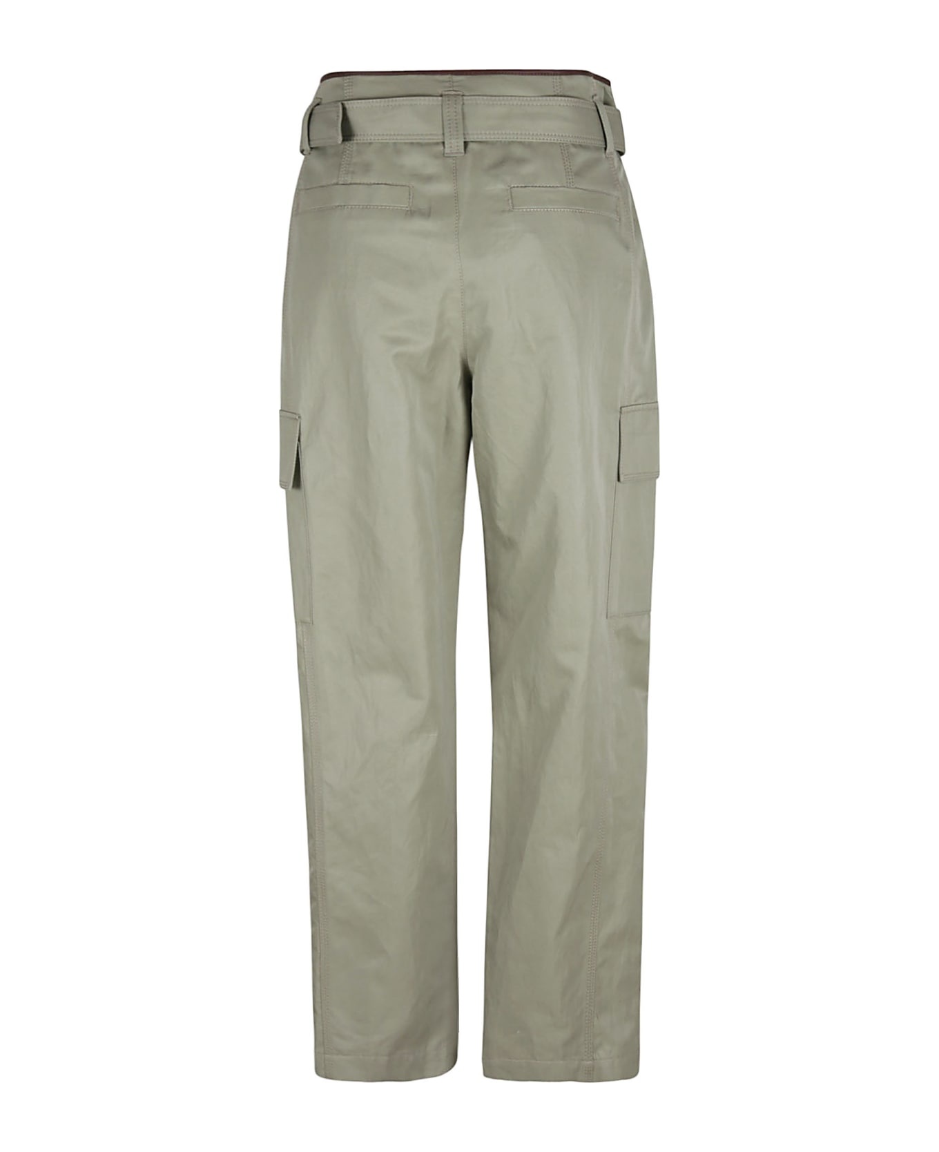 Straight Leg Belted Cargo Trousers - 2