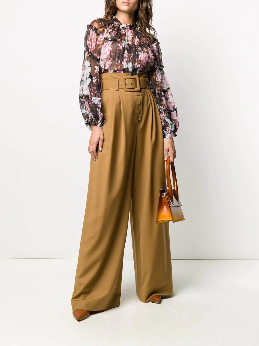 Ladybeetle wool wide-leg trousers - 2