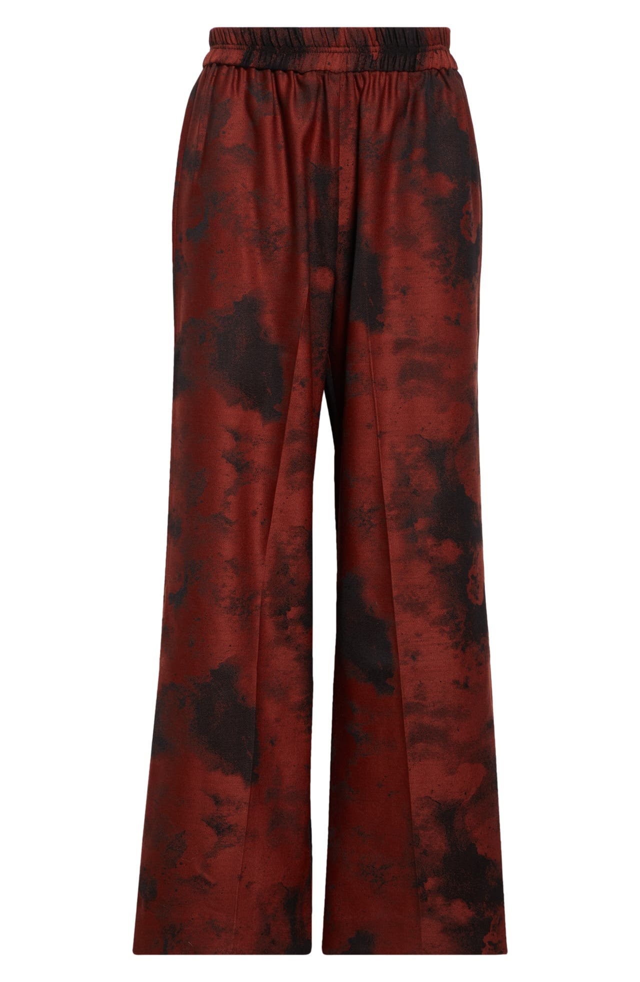 BITE Studios Wool Jacquard Pull-On Pants in Red/Black at Nordstrom - 1