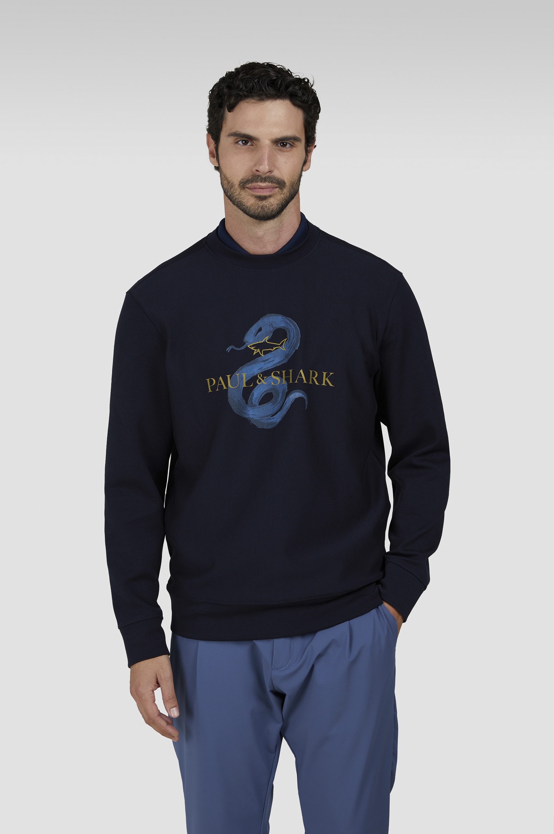 ACTIVE FLEECE COTTON SWEATSHIRT WITH YEAR OF THE SNAKE PRINT - 6