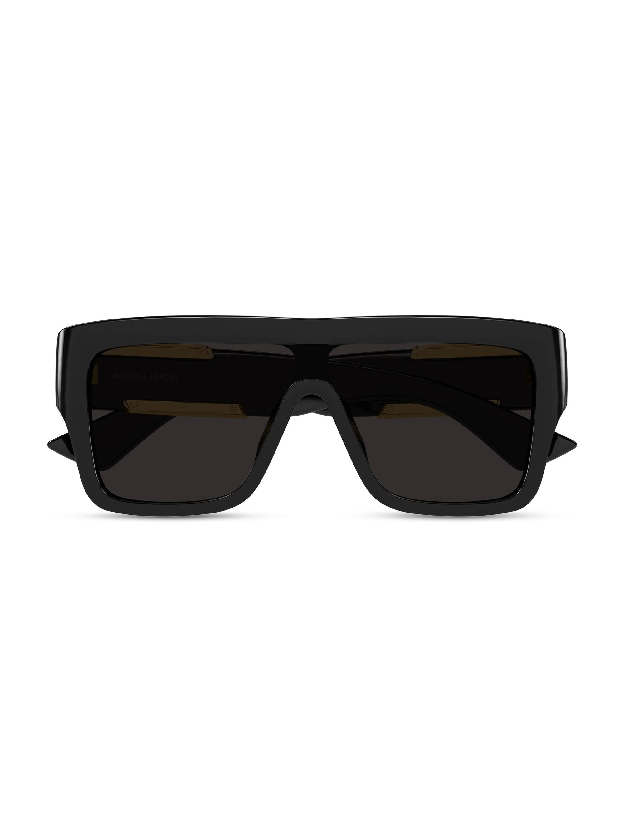 Women's Dash Ribbon 99MM Shield Sunglasses - Black - 1