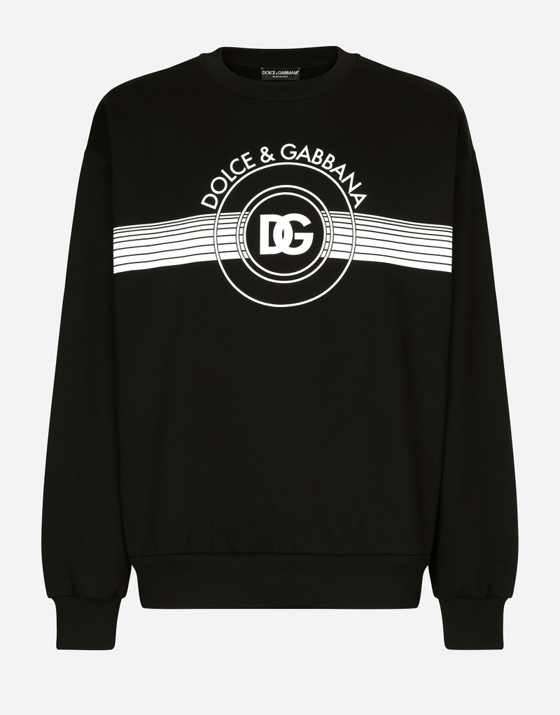 Jersey sweatshirt with DG logo print 1