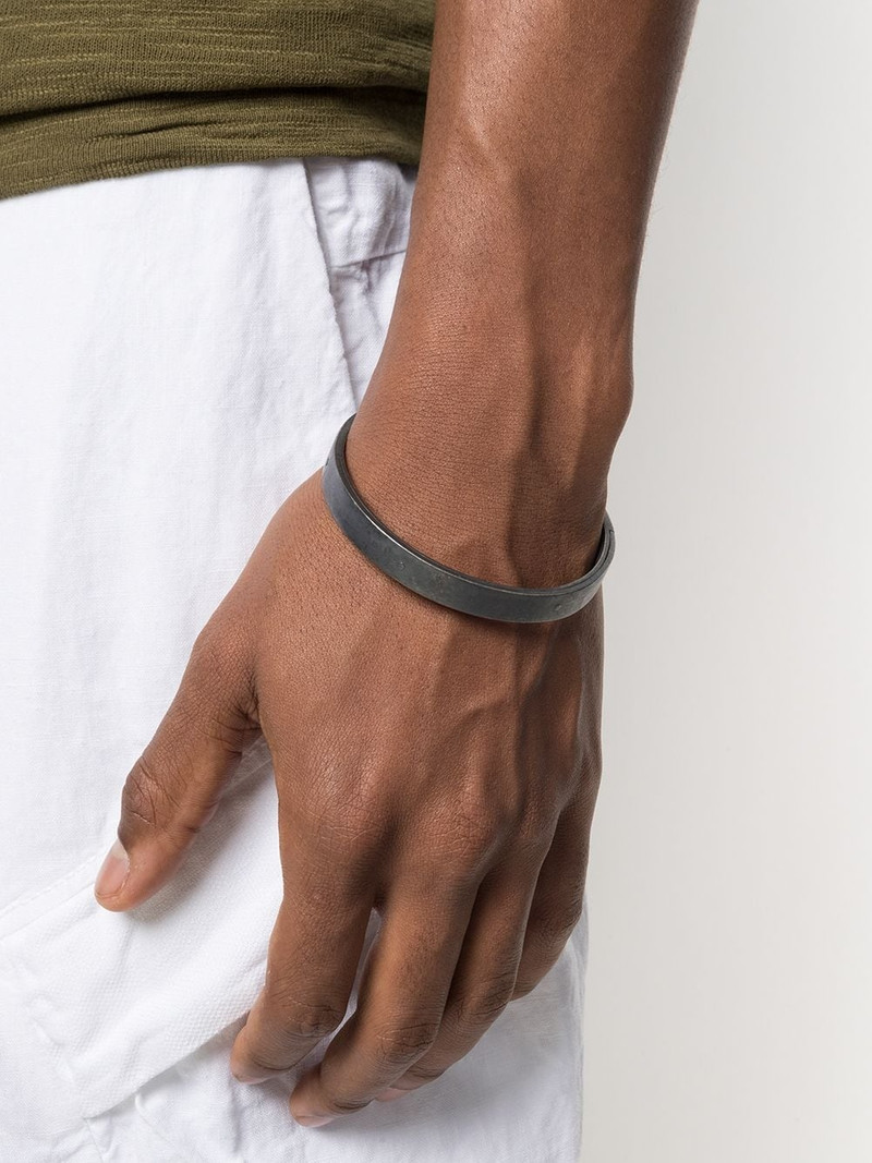 Parts of Four Sistema oxidised-finish bangle outlook