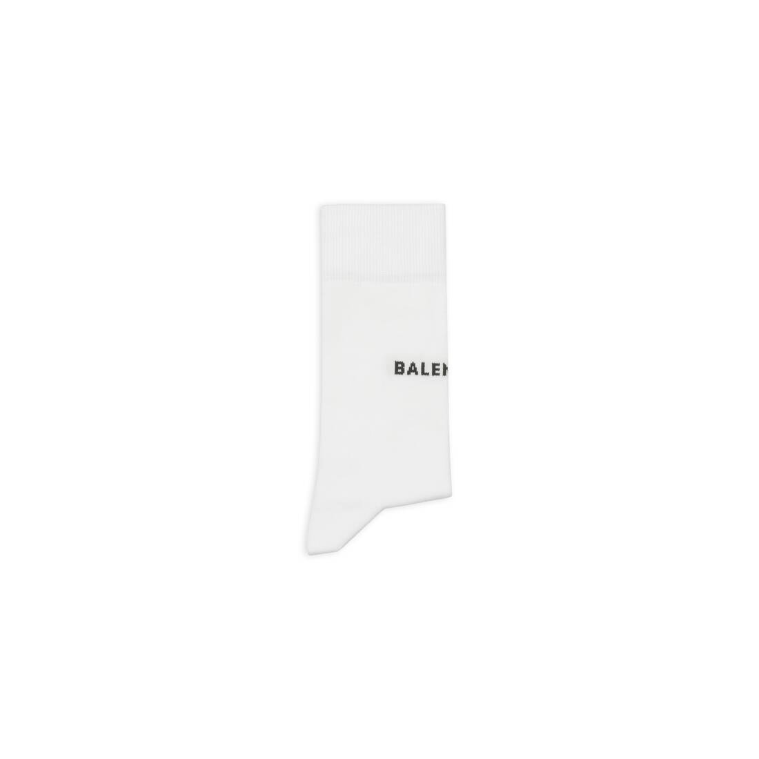 Men's Balenciaga Socks in White/black - 1