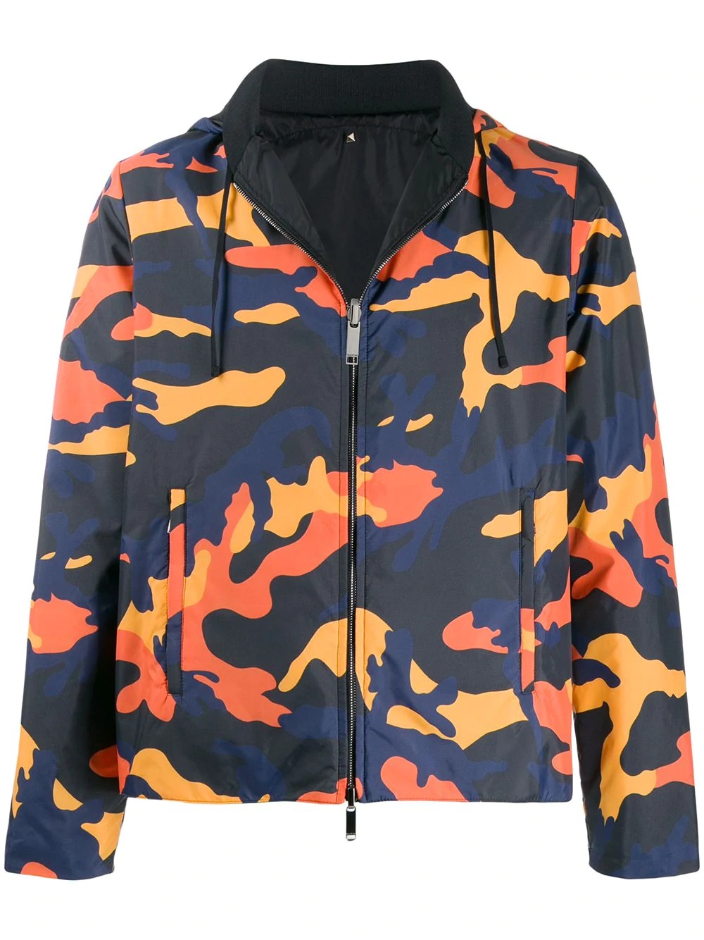 camouflage-print reversible windbreaker - 1