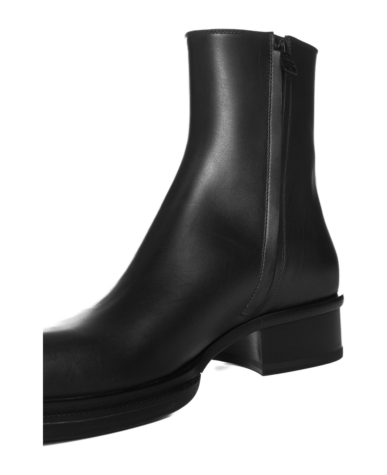 Cuban Stack Ankle Boots - 4
