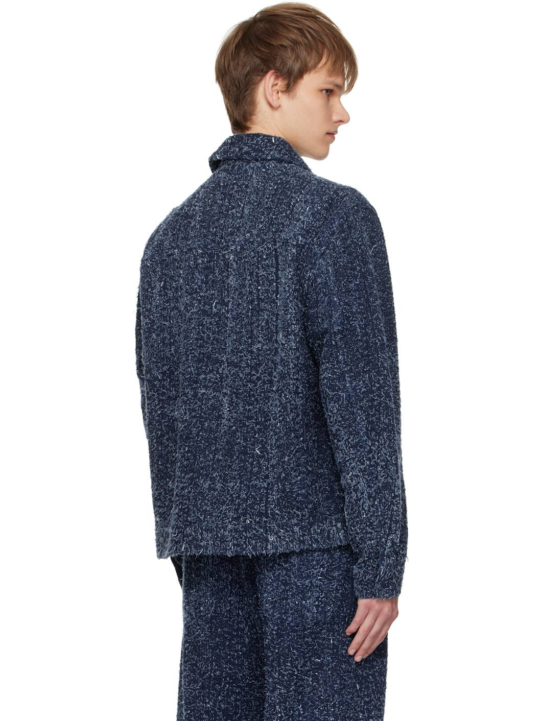 Navy Towel Denim Jacket - 3