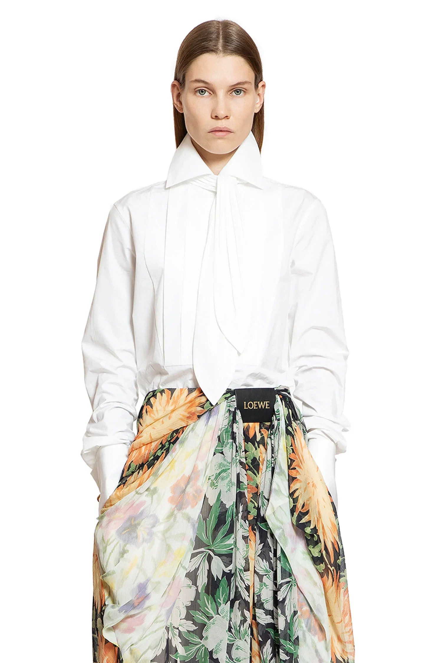 Shirt-With-Tie-In-Cotton - 6
