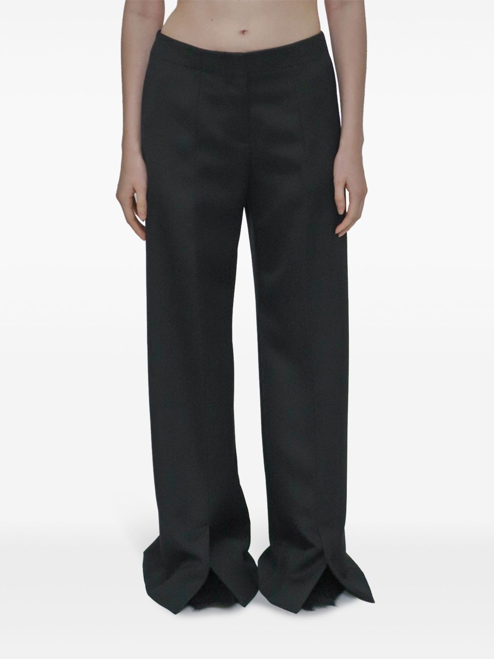 slit hem trousers - 3