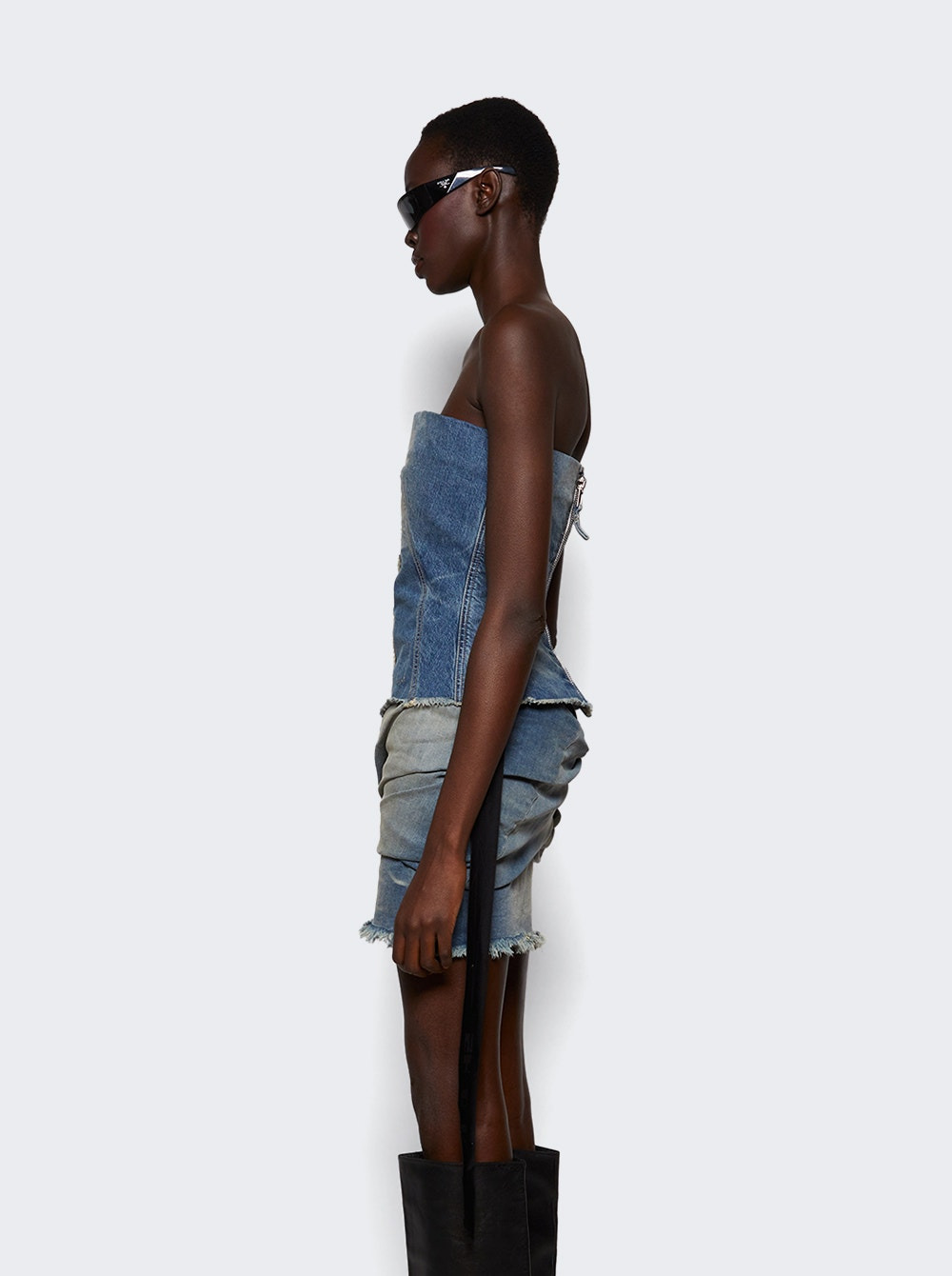 Bustier Top Washed Indigo - 3