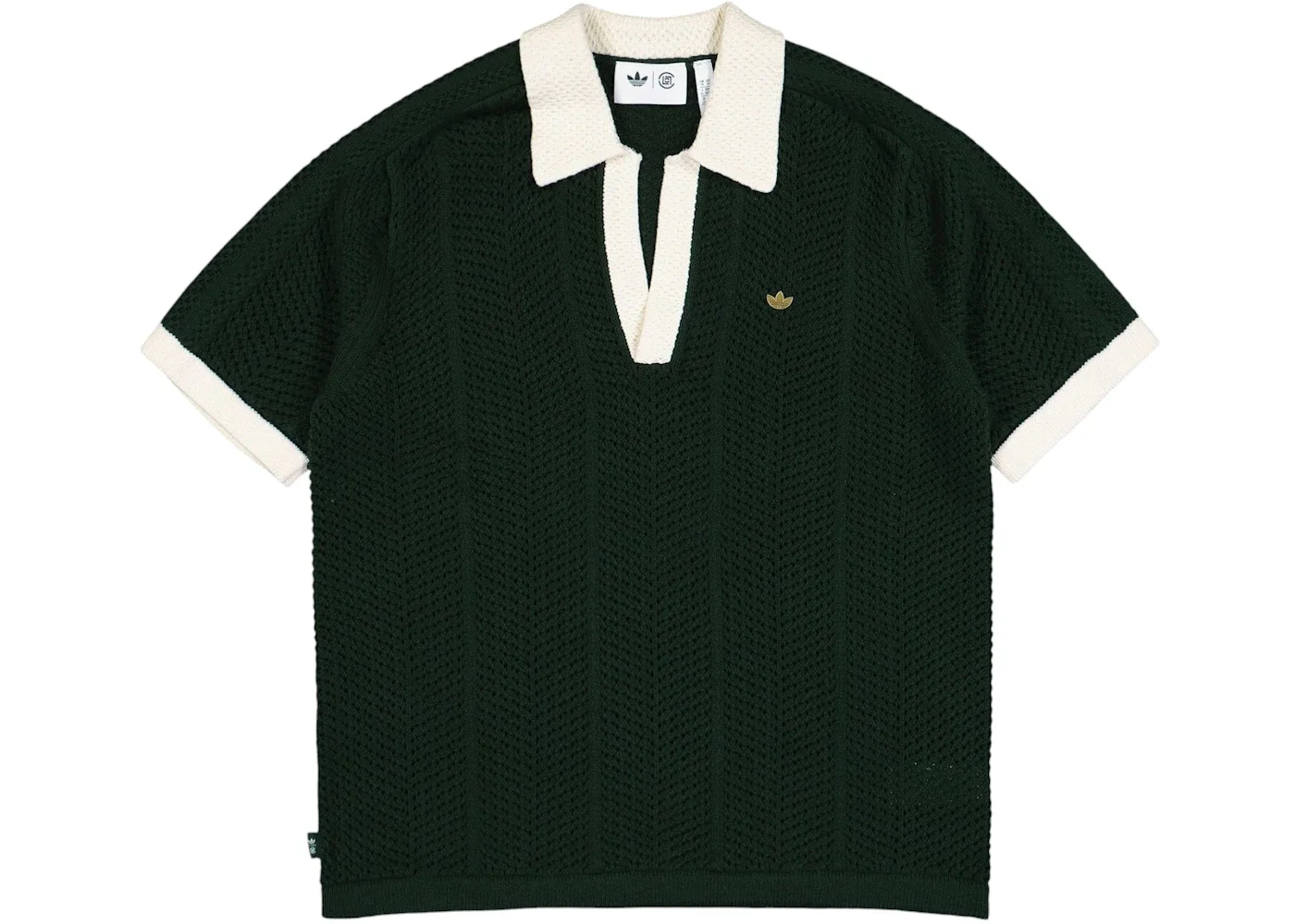 adidas x CLOT Knit Polo Green Night - 1